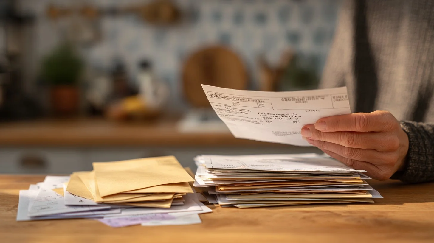 Sorting bills and envelopes